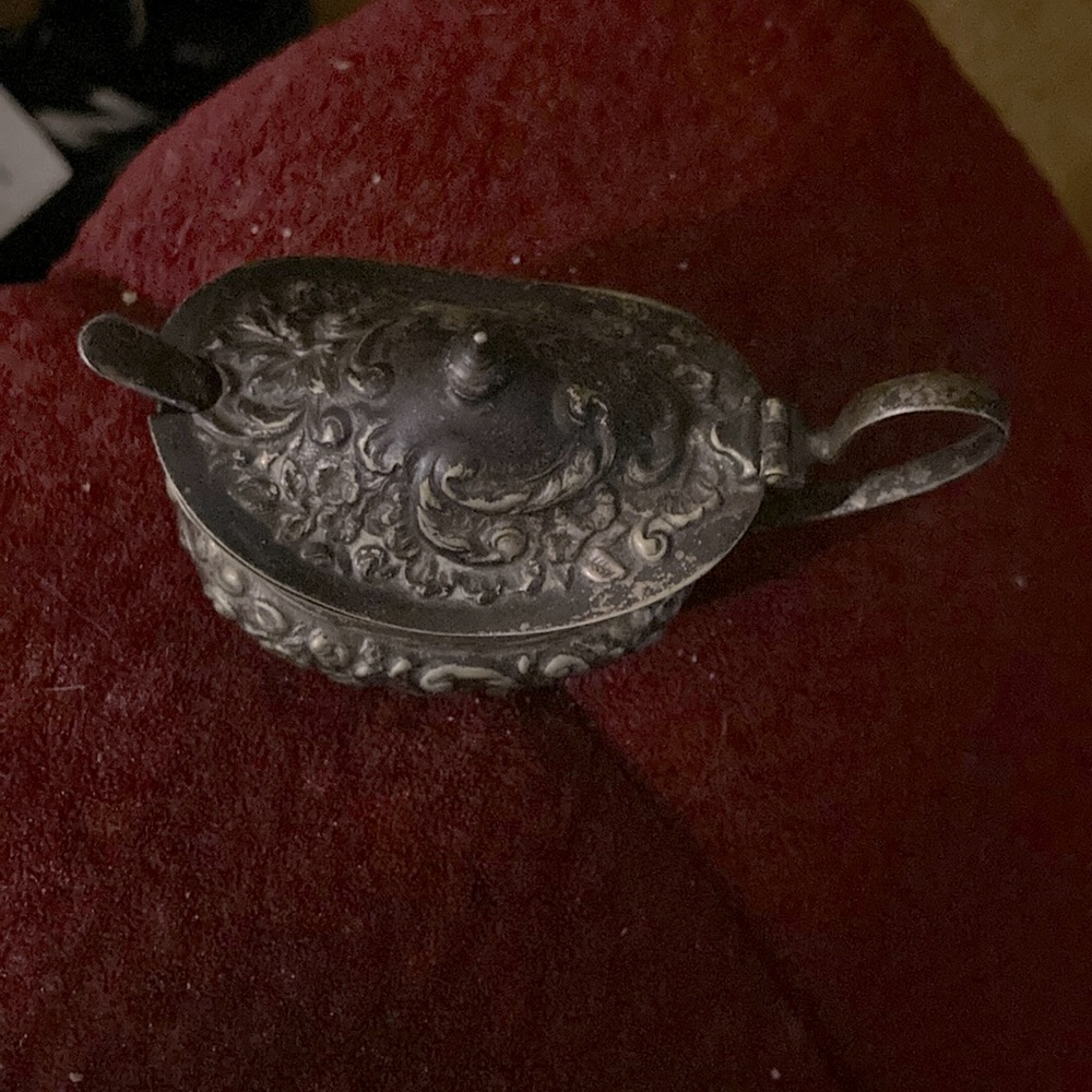 EPNO Silver mustard pot England 902 50